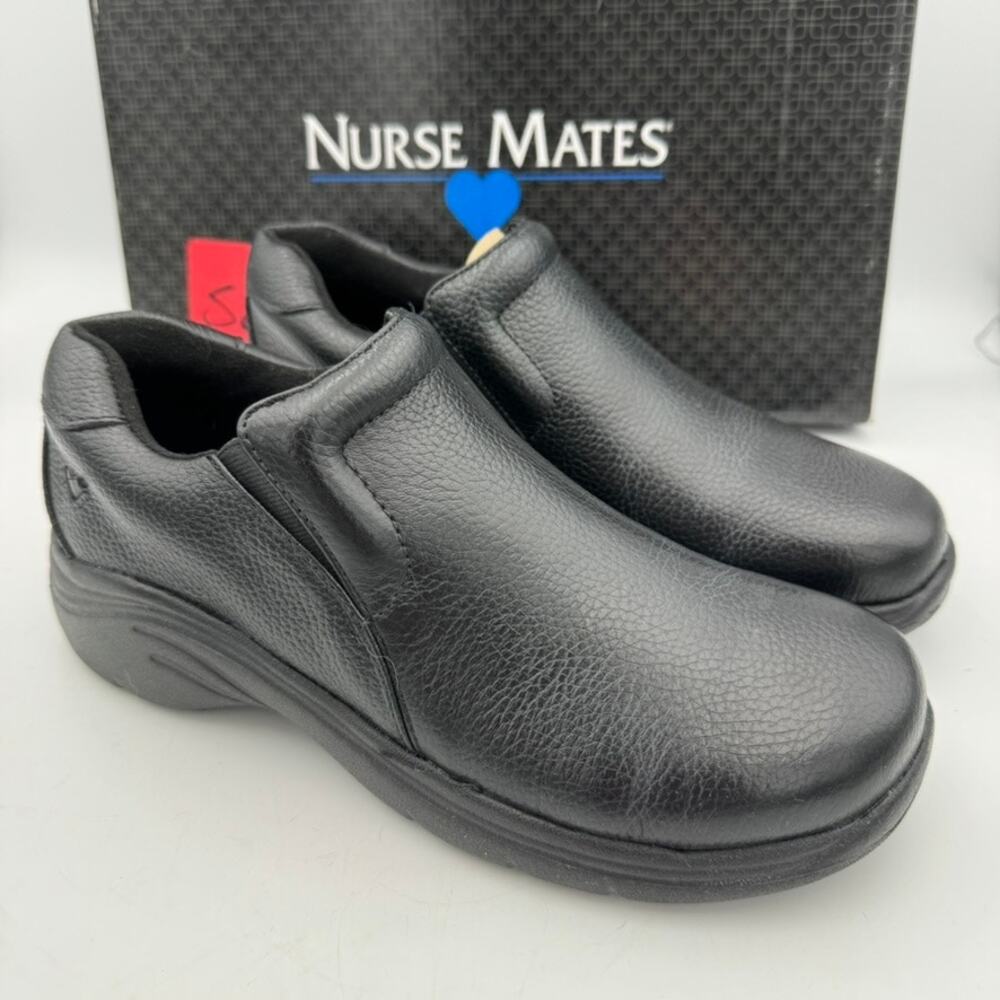 Nurse Mates Womens Dove Oxford, Black, Size 6 EUC
